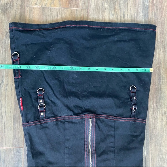 Vintage Y2K Tripp NYC Black Goth Punk Dress with Zipper Accents - Picture 16 of 17